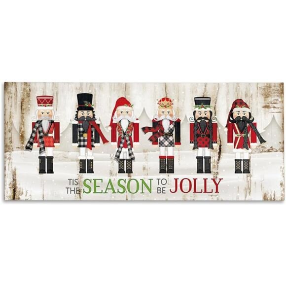 Be Jolly Festive Phrase Winter Christmas Nutcrackers